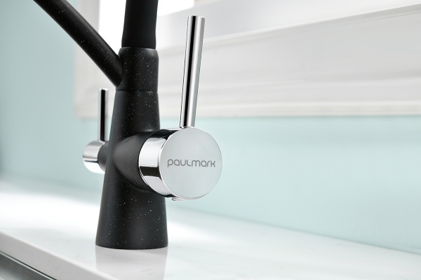 Смеситель для кухни Paulmark SIЕGEN Si213111-308, черный