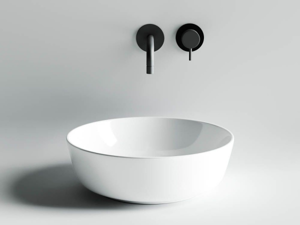 Умывальник чаша накладная круглая  Ceramicanova Element 415*415*135мм, Белый, CN6013