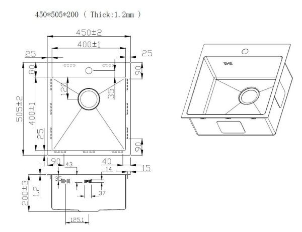 Кухонная мойка ZorG ZRN 5045 Nano