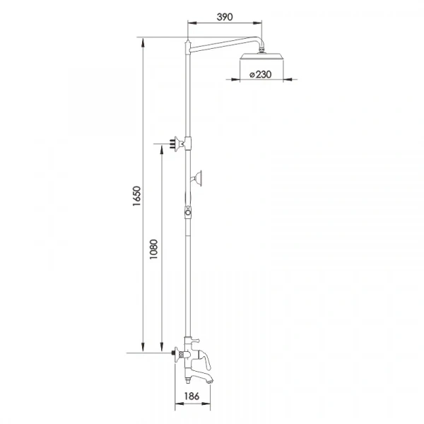 Душевая система Rose R0236H