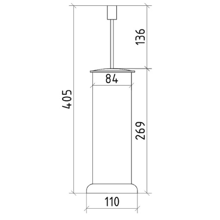 Ершик для унитаза Boheme Royal Cristal 10928-G-B Золото