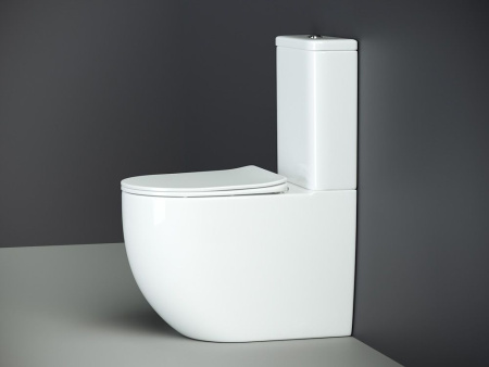 Напольный пристенный унитаз Ceramicanova Mia Rimless, Белый, CN1801