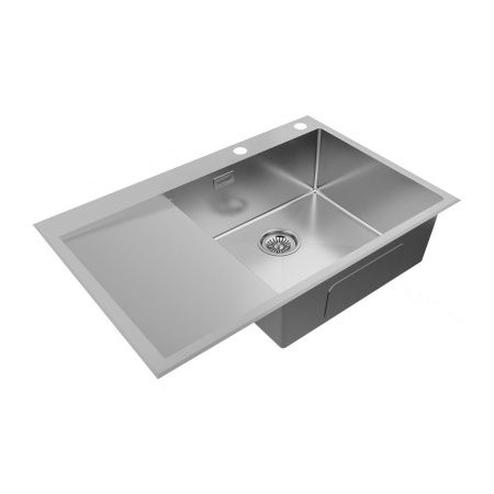 Мойка Paulmark KRONER-EDGE 78F PM777851-BSR 510х780х200 мм, нержавеющая сталь, брашированная нержавеющая сталь