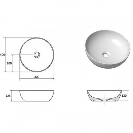 Умывальники Ravak UNI 400 Slim XJX01140003