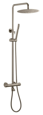 Душевая стойка Boheme Uno 468-T-NB Nickel Brush, с термостатом