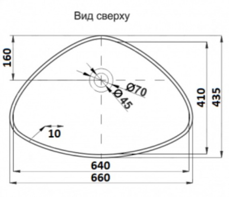 Раковина накладная CeramaLux 9062