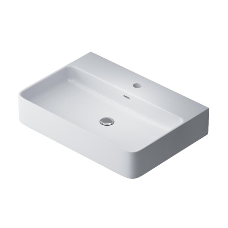 M8FWCC10601WG Func Раковина накладная AM.PM, прямоугольная с пъедесталом, 60 см, цвет белый глянец
