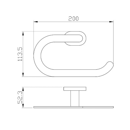 Кольцо для полотенец WONZON & WOGHAND, Хром (WW-8413)