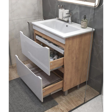 Тумба под раковину напольная VIGO Grani tn.GRI.OSK.75.2Y дуб золотой, 75 см