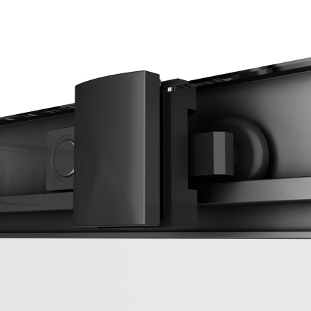 W90G-403-120280-BT Gem Душевое ограждение AM.PM прямоугольн.,раздвиж.двери 120x80 черный мат.,стекло прозрачное