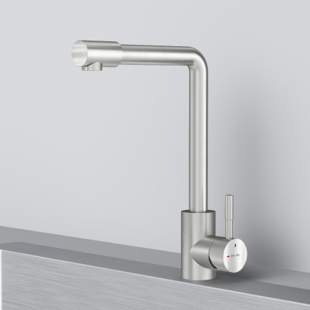 F85B05011 X-Joy S, Смеситель для кухни AM.PM с L-изливом, сатин