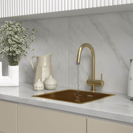 Кухонная мойка Reflexion Como RX2044GD брашированное золото