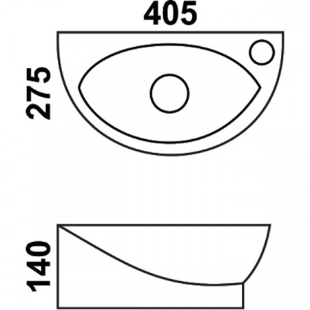 Раковина Melana MLN-7717X