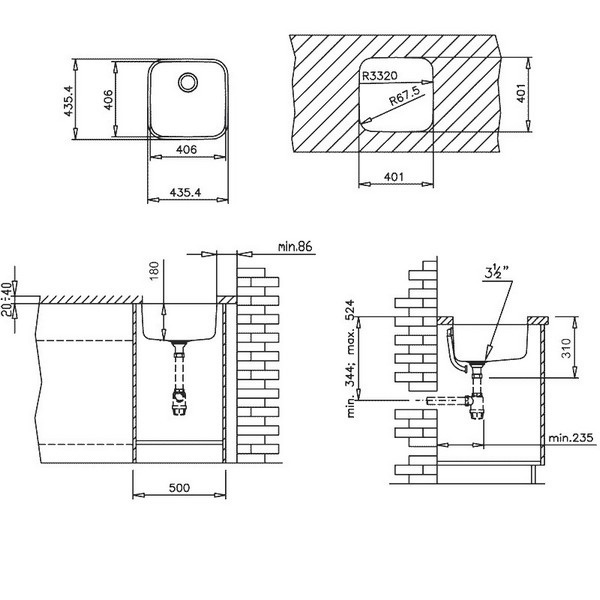 Мойка ТЕКА BASICO BE 400 1B MAT (+61001302)