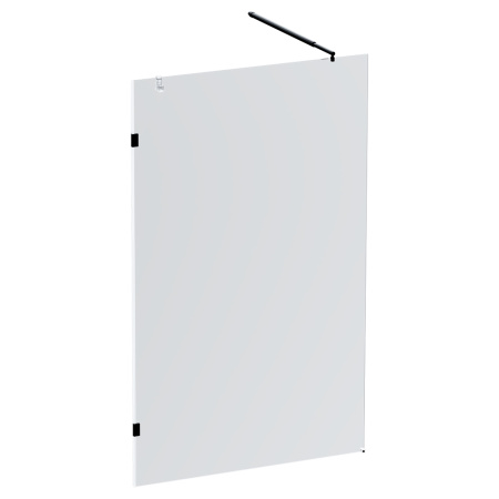 W94UWI-120-F1-BTE X-Joy Душевая перегородка AM.PM 120x195, стекло прозр. 8 мм + покрытие, фурнитура черный