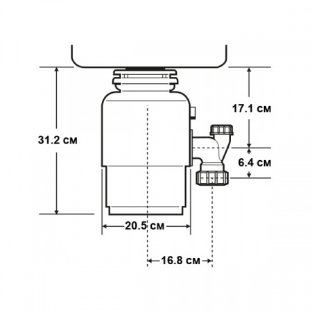 Измельчитель пищевых отходов InSinkErator 100 Supreme-2