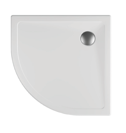 Душевой поддон 800х800 ISVEA угловой цвет антрацит матовый 10DT97493-42C