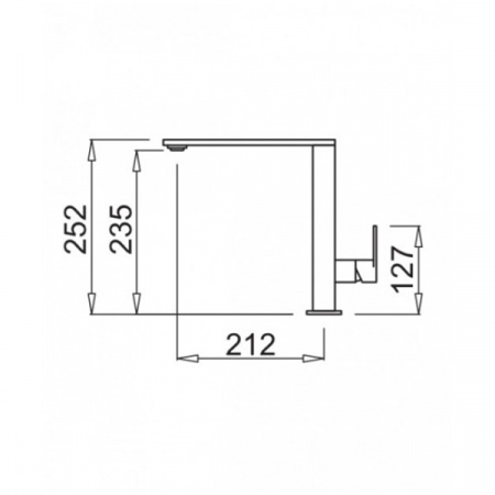 Смеситель для мойки Elleci Flat K86 Black MKKFLA86