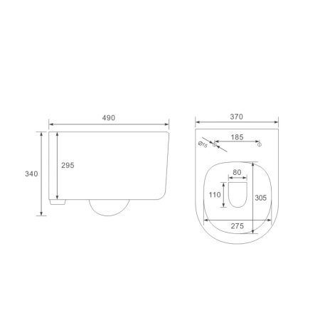 Унитаз подвесной Vincea Evo VT1-34SMO безободковый, цвет океан матовый, ультратонкое soft-close сиденье