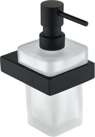 Настенный дозатор для жидкого мыло Grocenberg AC0028 (Черный матовый)