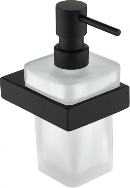 Настенный дозатор для жидкого мыло Grocenberg AC0028 (Черный матовый)
