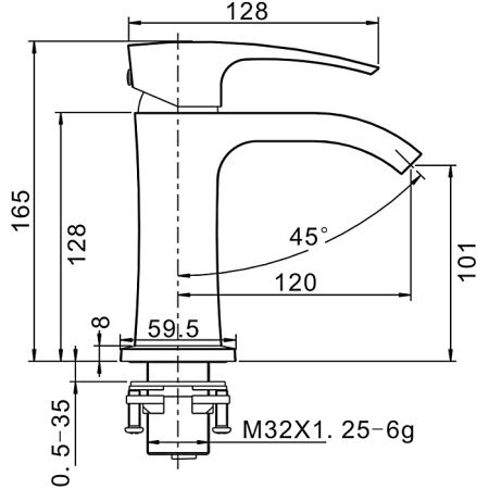 Смеситель для раковины Gappo Jacob G1007-4