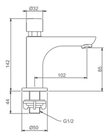 Кнопочно-порционный кран Gappo G5148