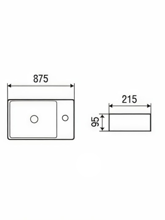 Раковина подвесная WeltWasser WW AISBACH 5111 L