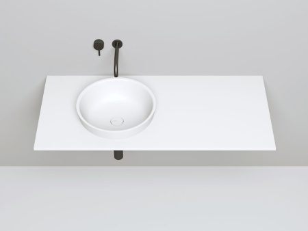 Раковина полувстраиваемая Salini MAREA 03, белый, 1802203M