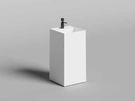 Раковина напольная Salini ARMONIA SQUARE TOP 01 без отверстия под смеситель покраска по RAL полностью, 130521TMF