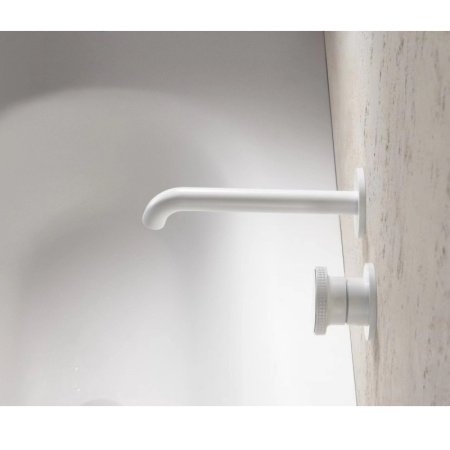 Смеситель для раковины встраиваемый Bronze de Luxe 9007W-Y, белый/желтый