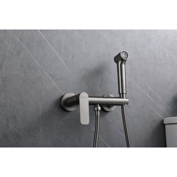 Гигиенический душ со смесителем Raglo R03.51.09, графит