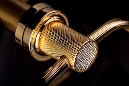 Кольцо для полотенец Boheme Royal Cristal 10925-G-B Золото