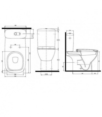 Унитаз-компакт Kolo Style L29021900 Rimfree