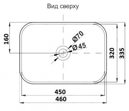 Раковина накладная CeramaLux 78105