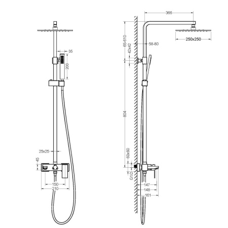 Душевая система TIMO Selene SX-1030/16, белый
