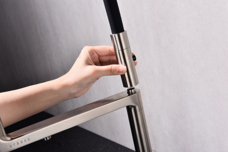 Смеситель для кухни Paulmark TORNADO To213402-Ni, никель