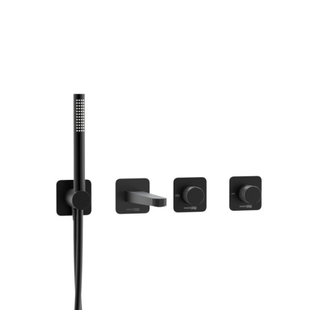 Встраиваемый комплект для ванны WasserKRAFT с лейкой и изливом A5251.299.301.302.242.217