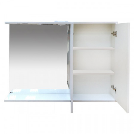 Зеркало-шкаф Misty Куба 120 R белый