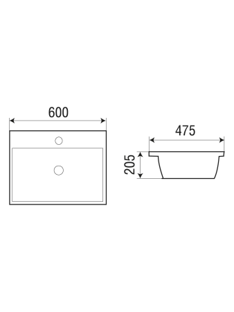 Раковина врезная WeltWasser WW SK DEILBACH 7608-60