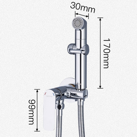 Смеситель для биде с гигиеническим душем Gappo G7248-1