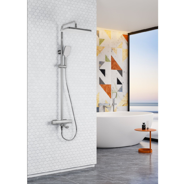 Душевая система с термостатом Raglo R01.26, хром