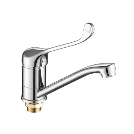 Смеситель для раковины с хирургической ручкой FASHUN A4554-2, хром