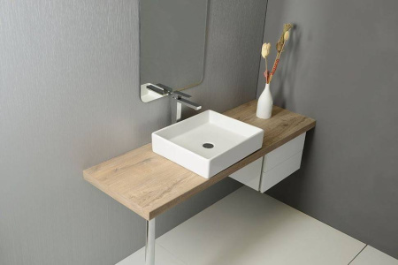 Раковина Isvea Purita 50 см накладная цвет белый 10PL66050SV