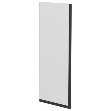 Стеклянная перегородка, шторка на борт ванны Reflexion RX14060CBL-02 140х60см фиксированная, прозрачное закаленное стекло 8мм, черный профиль
