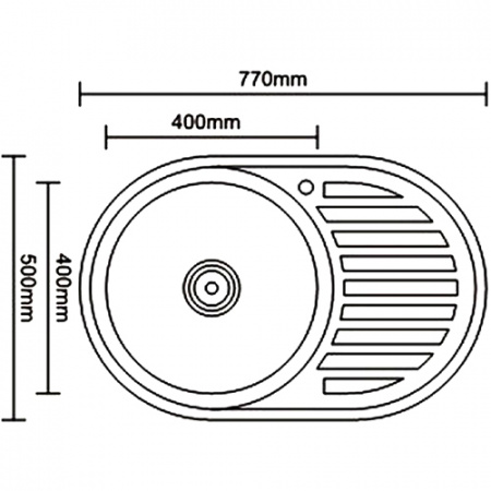 Кухонная мойка Ledeme L87750-6L 50x77