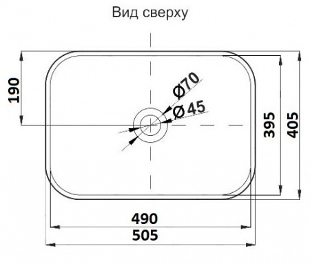 Раковина накладная CeramaLux 78104