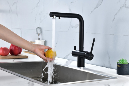 Смеситель для кухни Paulmark SERPENTINE Se213222-401(AN), антрацит