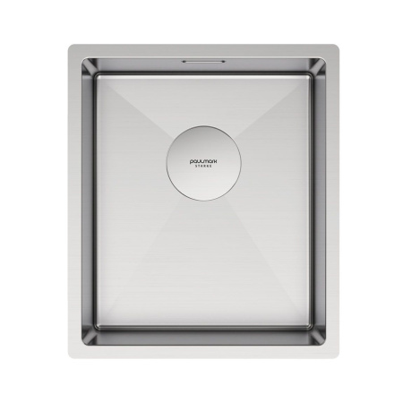 Мойка Paulmark NEXT 38 UNI PM213844-BS 440х380х200 мм, нержавеющая сталь, нержавеющая сталь