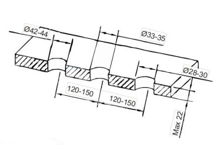 Смеситель для ванны Ahti Garda DM401001